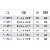 Адаптер за насаден клуч 1/4-3/8 25mm