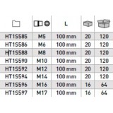 Насаден клуч имбус M5 1/2 100mm 12А