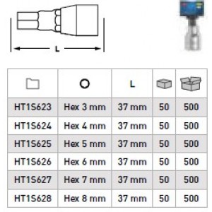 Насаден клуч имбус 3mm 1/4