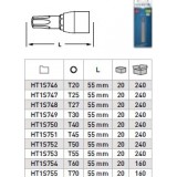 Насаден клуч торкс T20 1/2 55mm