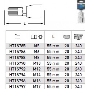 Насаден клуч имбус M5 1/2 55mm 12А